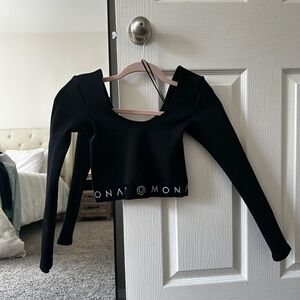 Monat Crop top long sleeves